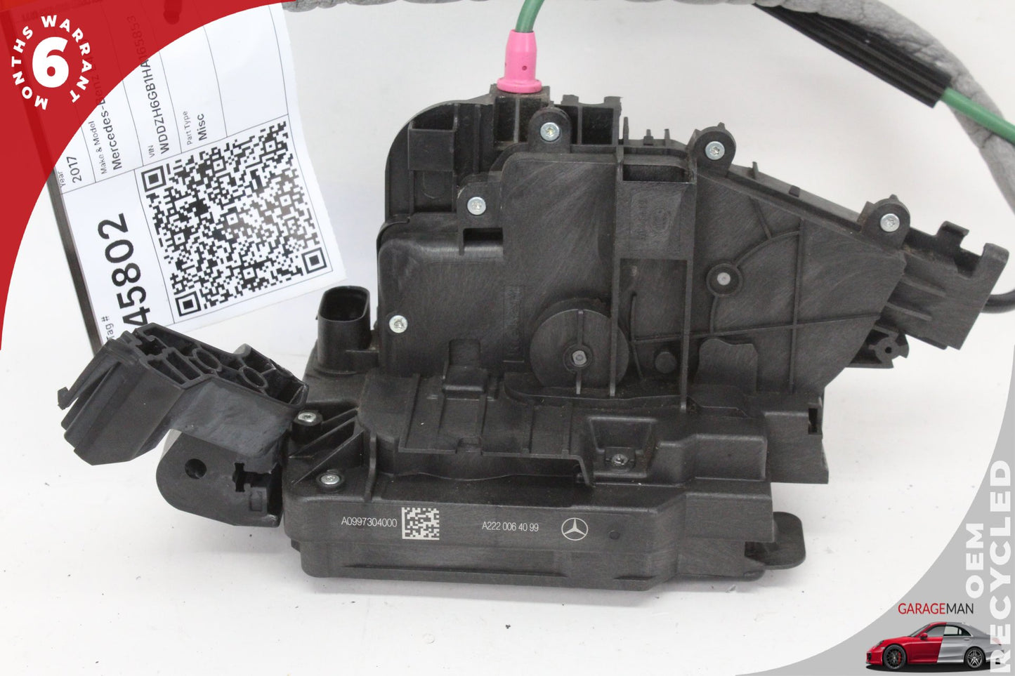 17-19 Mercedes-Benz E400 W213 Wagon Rear Right Door Lock Latch Actuator 0997304000