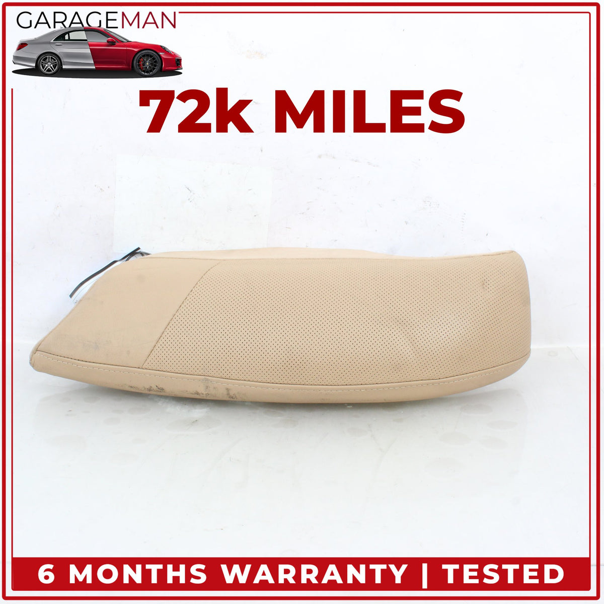2010-2016 Porsche Panamera 970 Rear Right Side Seat Bolster Trim Cushion OEM