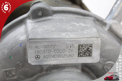 2015-2020 Mercedes-Benz C350e W205 Sedan Turbocharger 2740903580