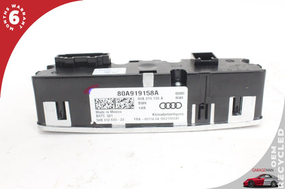 2018-2024 Audi Q5 Rear Seat A/C Heater Climate Control Switch 80A919158A OEM