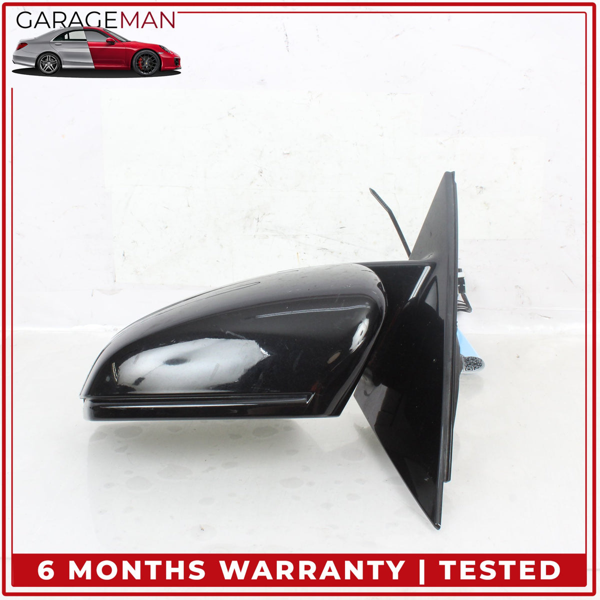 2010-2016 Mercedes W212 E350 Left Door Rear View Mirror w/ Blind Spot Black OEM