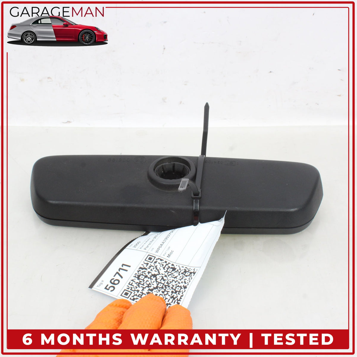 1999-2005 Porsche 911 Carrera 996 Front Upper Windshield Rear View Mirror OEM