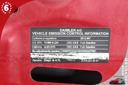 2012-2018 Mercedes W218 CLS550 CLS400 Front Hood Bonnet Panel Red 2188800057 OEM