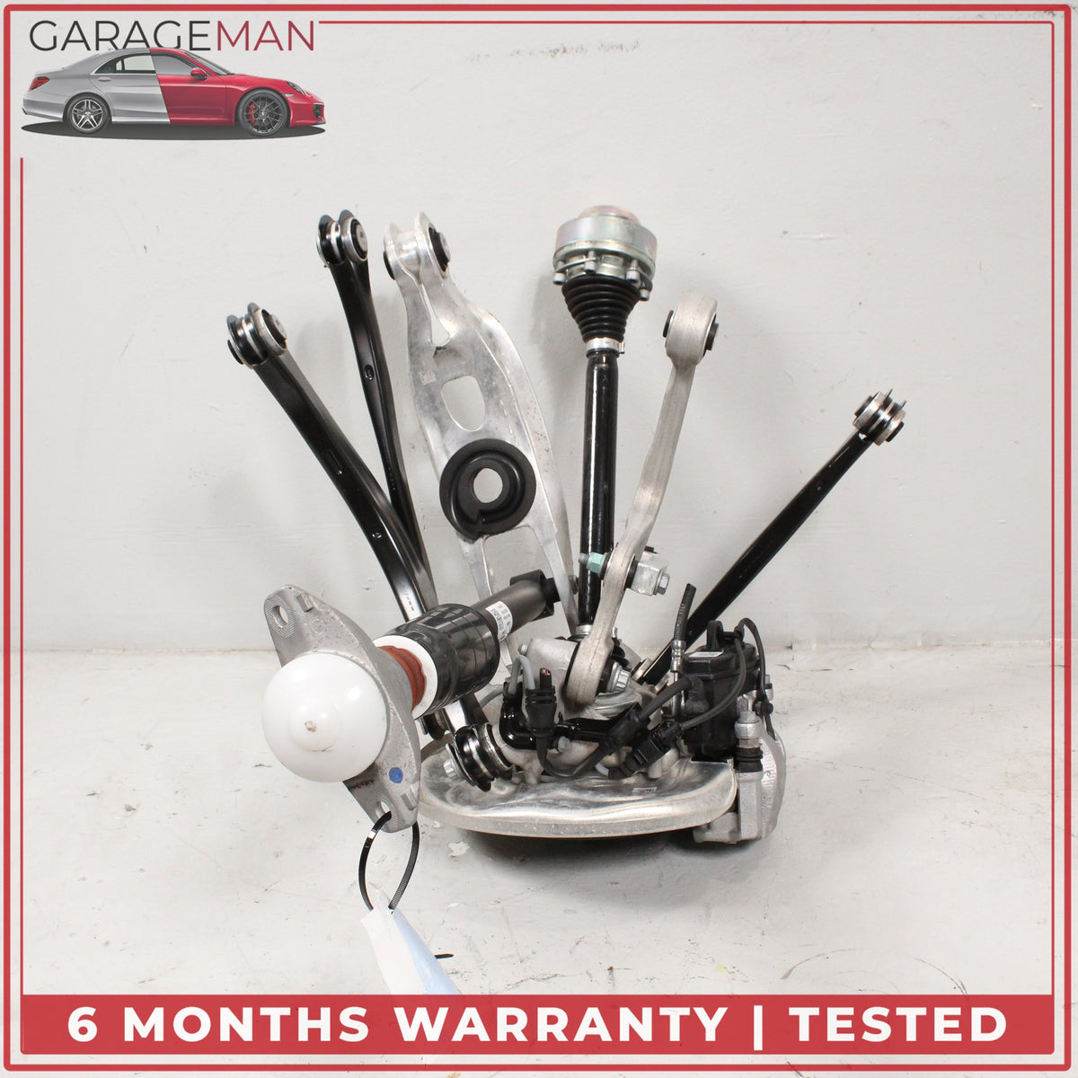 2017-2025 Audi A4 B9 Rear Right Suspension Spindle Knuckle Control Arm Set OEM