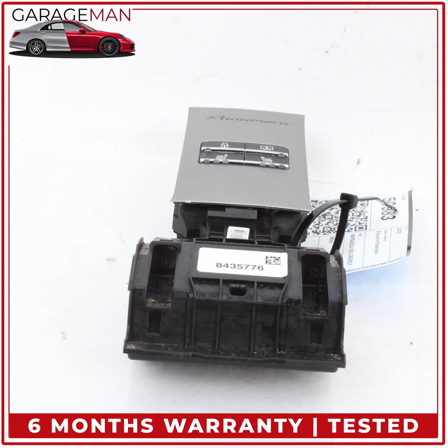 2010-2013 Porsche Panamera 970 Rear Seat Heater Door Lock Control Panel OEM