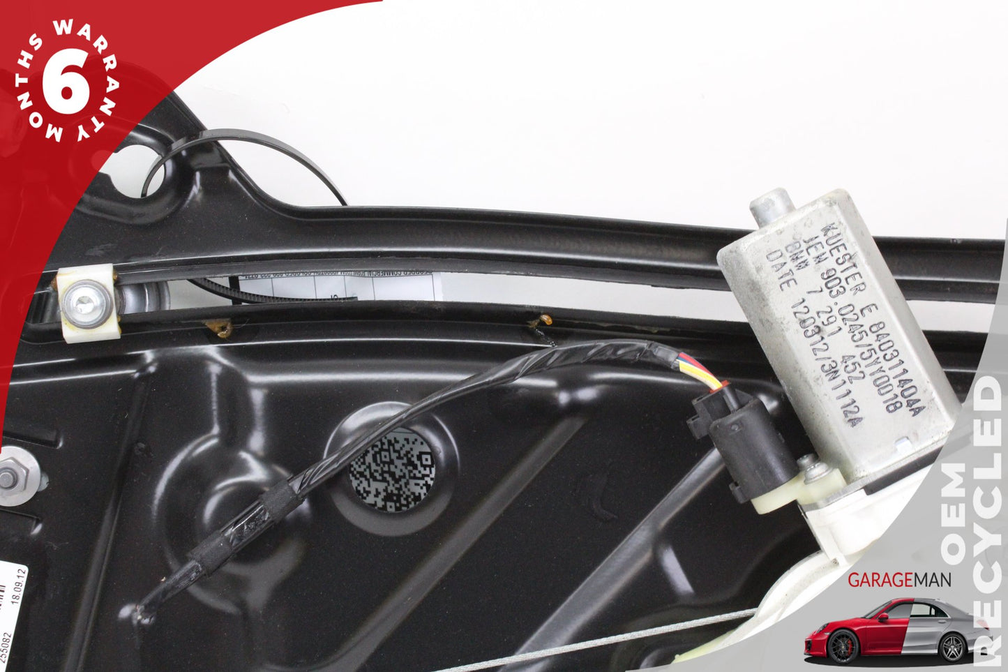 2013 BMW 128i E82 E88 Convertible Right Rear Quarter Window Regulator 7291452 Genuine