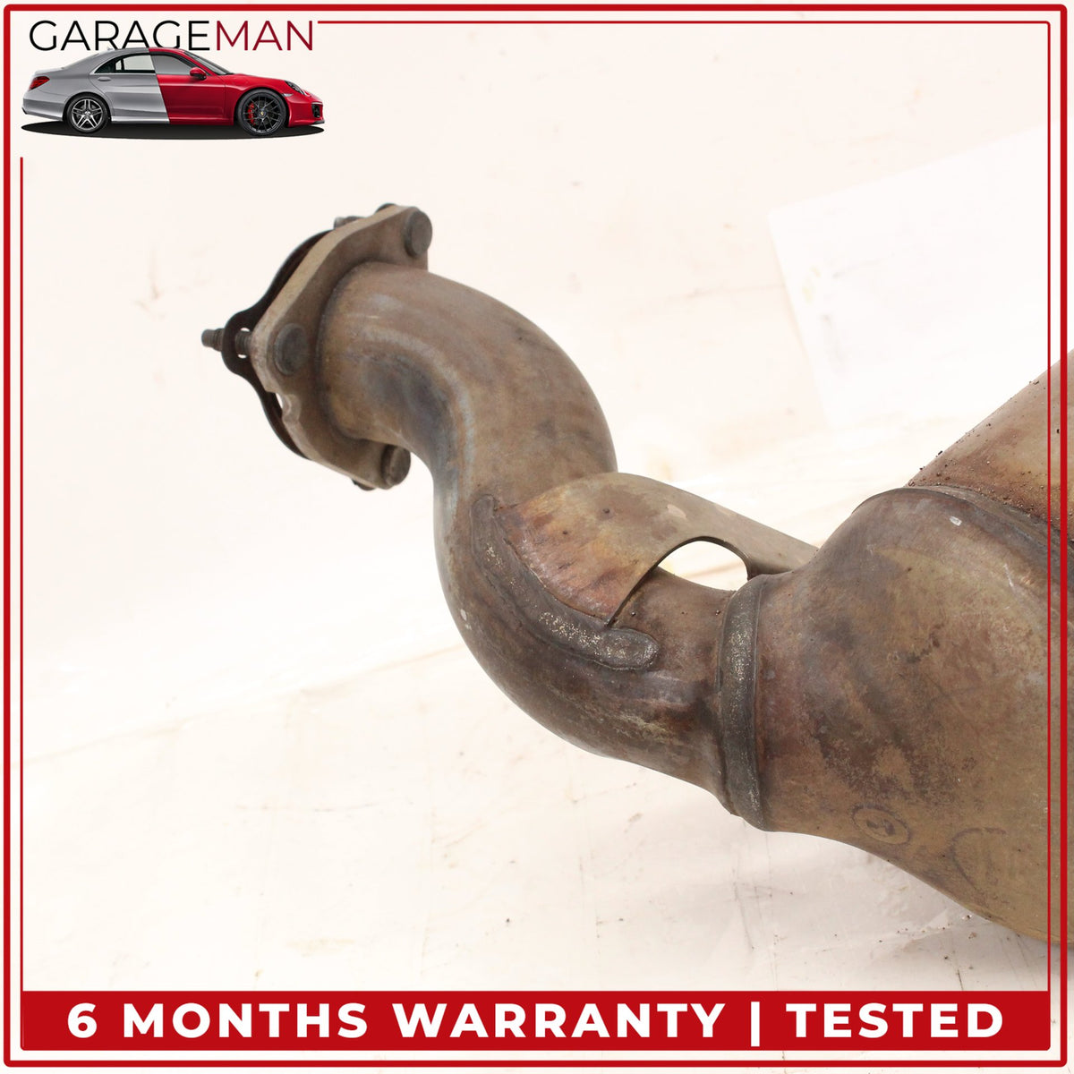 2012-2015 Audi A6 A7 3.0L V6 Engine Left Side Exhaust Downpipe 4G0254202M OEM