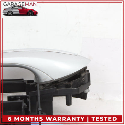 2009-2019 BMW 740i F01 Rear Left Side Exterior Door Handle Silver Metallic OEM