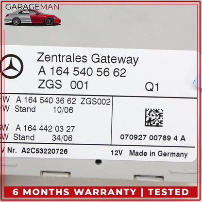 2006-2013 Mercedes X164 GL550 Gateway Interface Control Module 1645405662 OEM