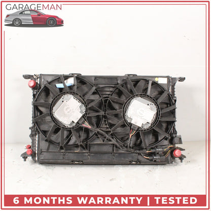 2011-2018 Audi A8 D4 Engine Radiator Cooling Fan Motor Assembly 4H0121003M OEM
