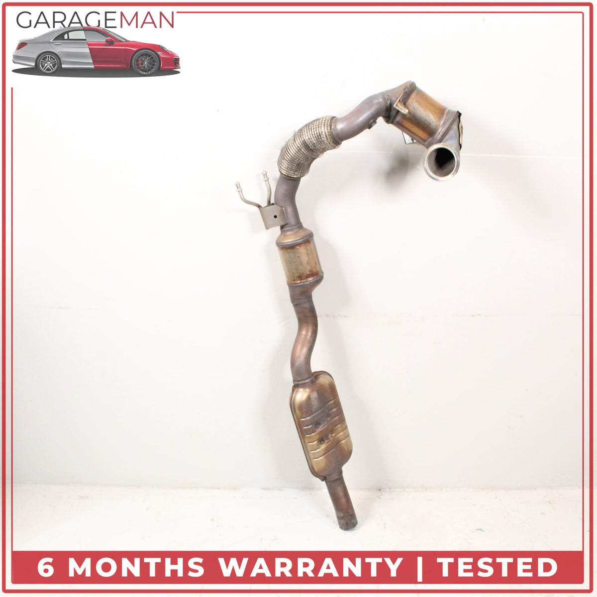 2014-2017 Audi TTS 8S Coupe 2.0L Engine Exhaust Downpipe Assembly 5Q0131690D OEM