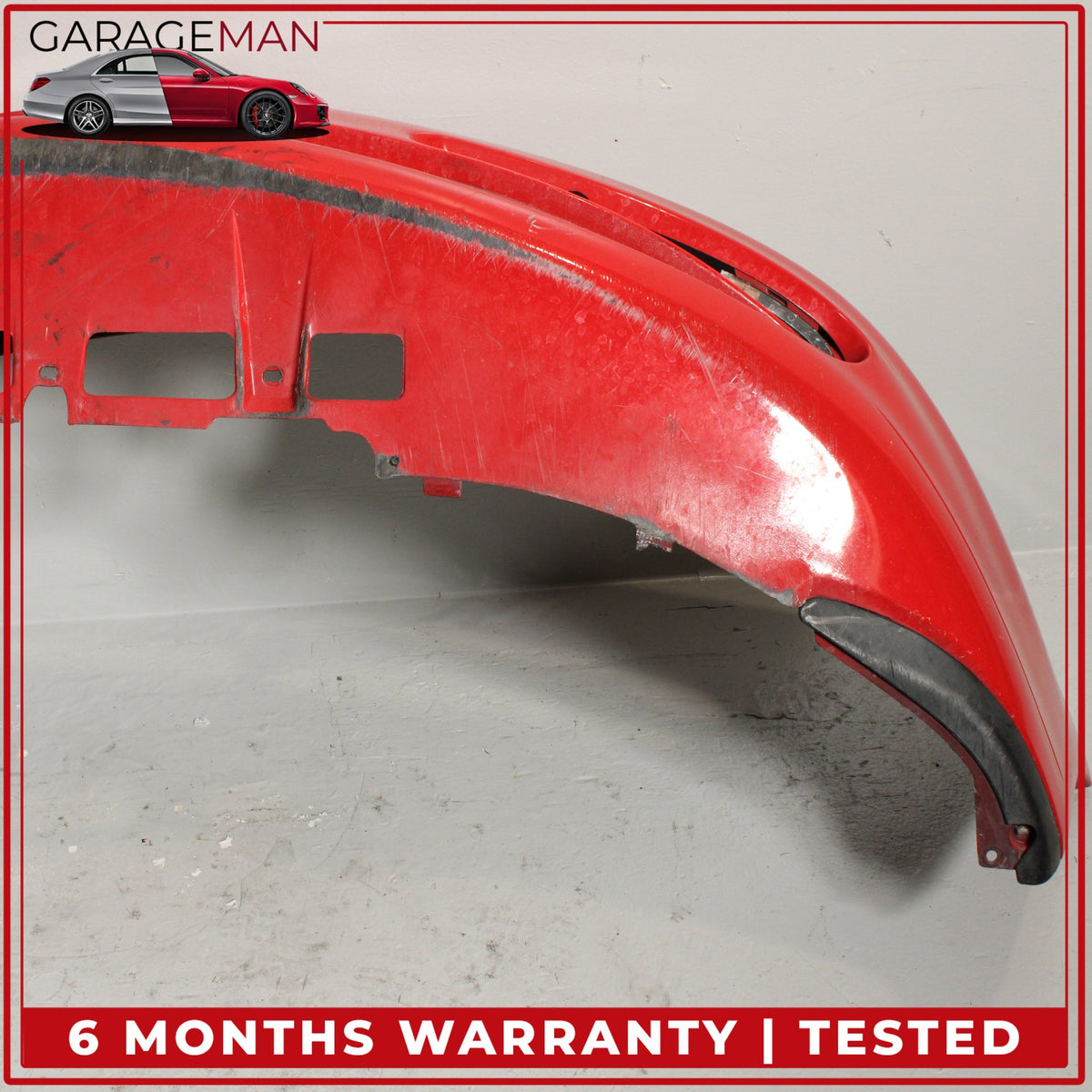 1999-2001 Porsche 911 996 Convertible Front Bumper Cover Red 99650511102 OEM