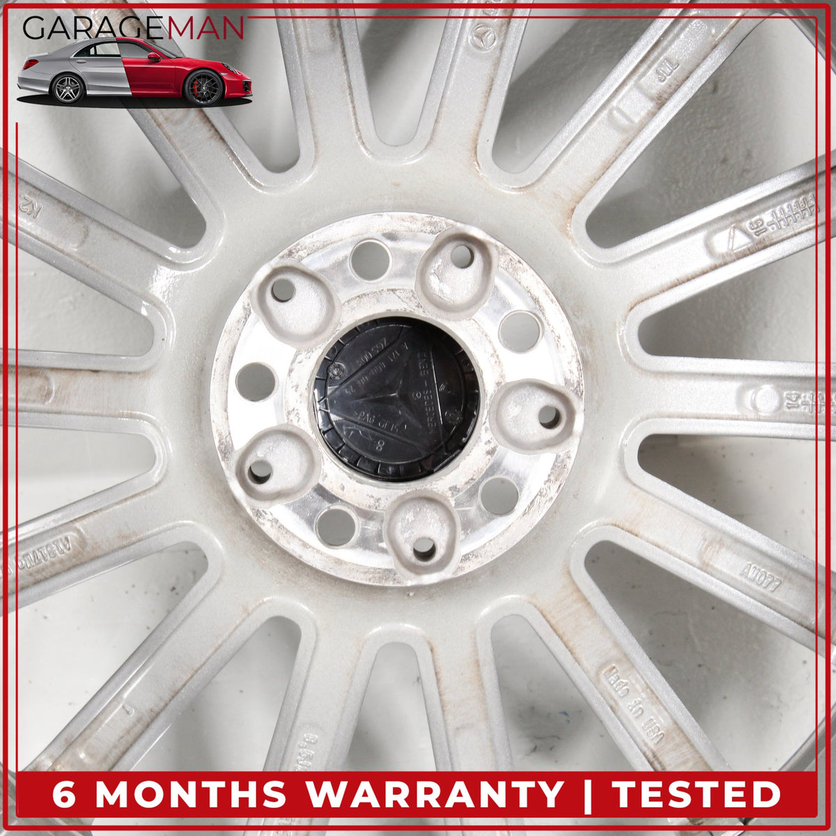 2015-2023 Mercedes W205 C300 Rear Side Wheel Rim 8.5JX19 H2 ET52 2054011400 OEM
