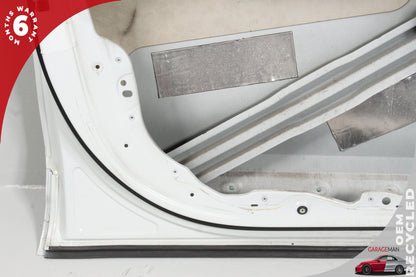 11-18 Porsche Cayenne 92A Front Left Driver Door Shell White 95853101100