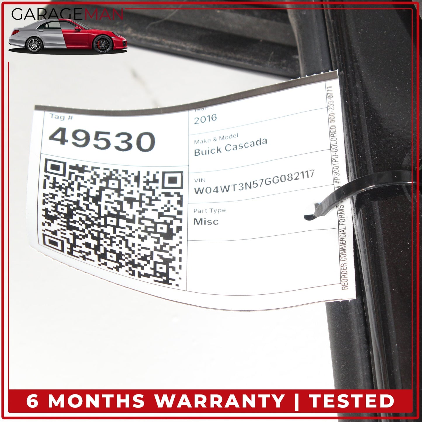 2016-2019 Buick Cascada Convertible Front Left Driver Side Door Shell OEM