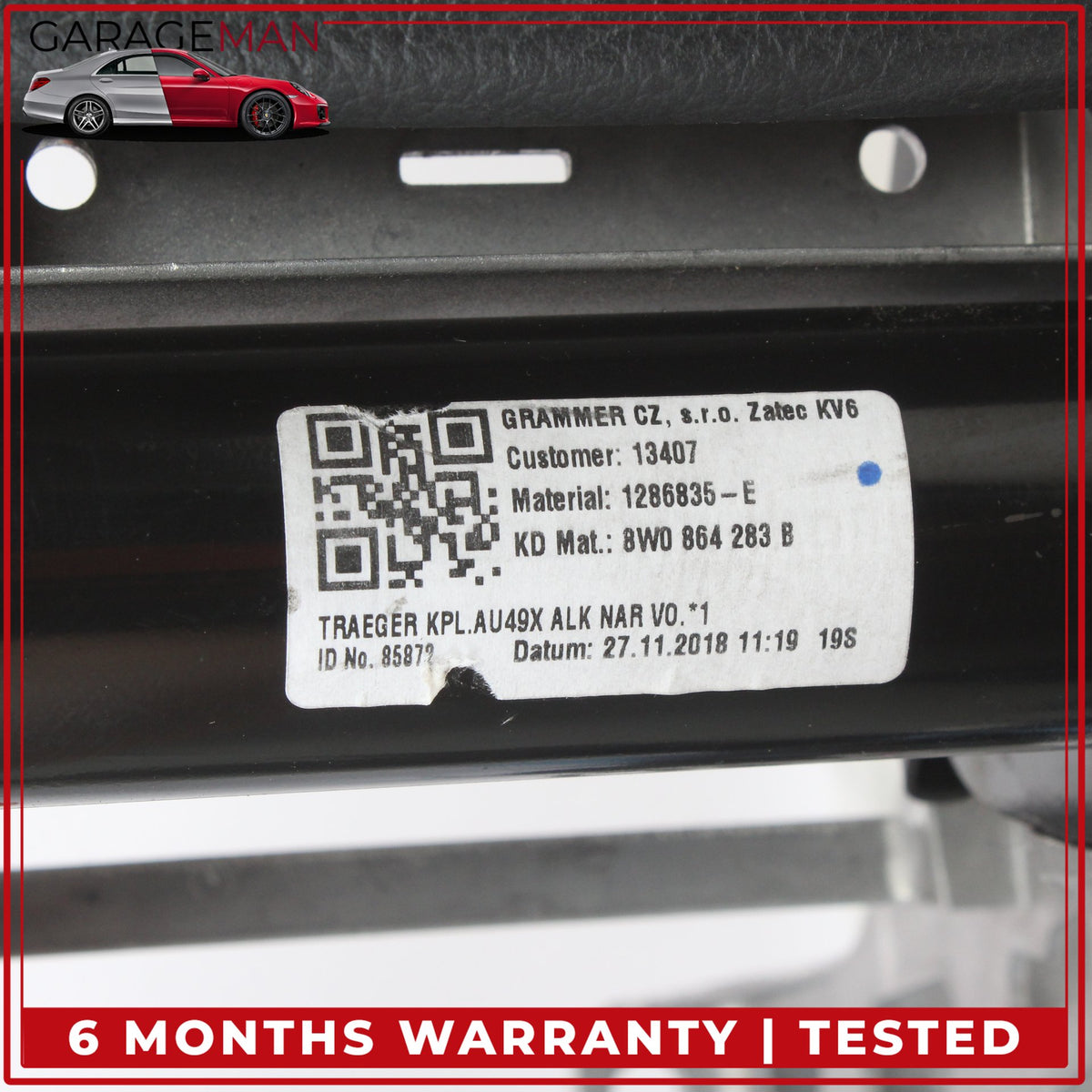 2018-2025 Audi A5 F5 Front Center Console Armrest Arm Rest 8W0864283B OEM