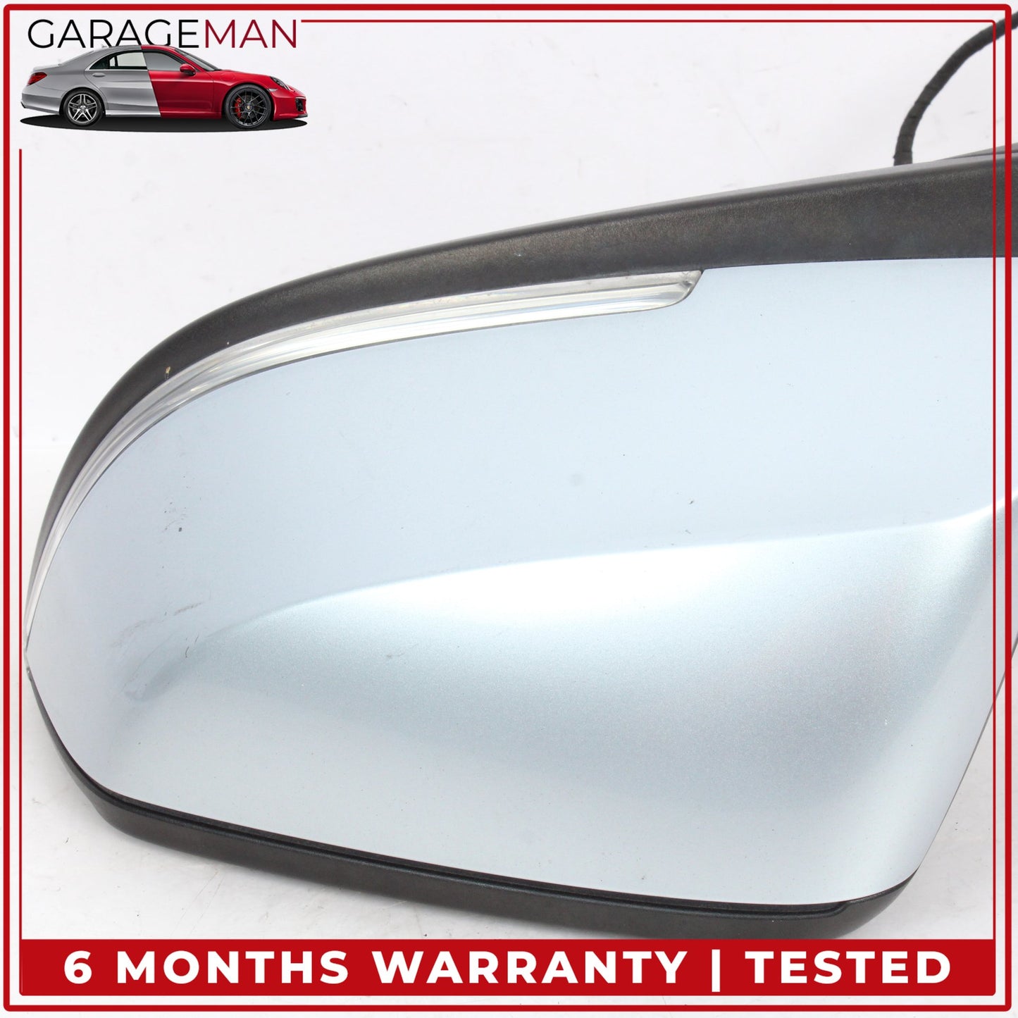 2014-2021 BMW i3 I01 Front Left Side Door Rear View Mirror Heated Silver OEM