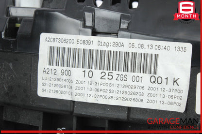 2014-2016 Mercedes-Benz E250 W212 Instrument Speedometer Cluster 2129001025