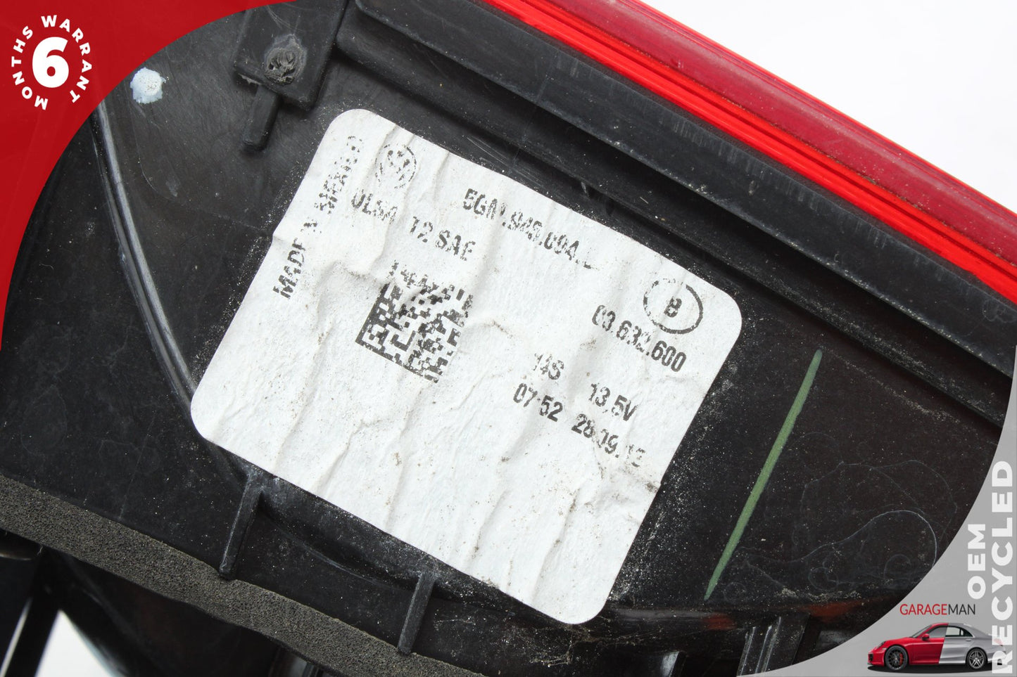 15-17 VW Golf MK7 Station Wagon Rear Right Inner Tail Light 5GM945094D