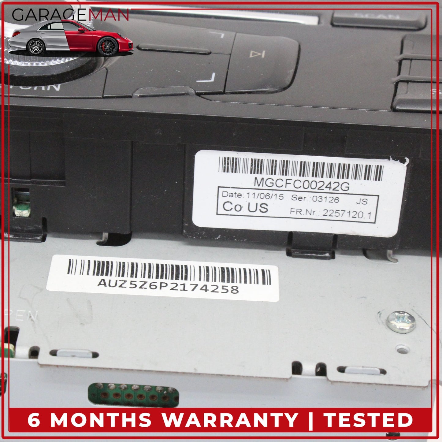 2013-2016 Audi A4 S4 Front Dash Audio Radio Receiver CD Player 8R1035186Q OEM