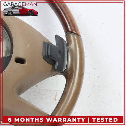 2010-2014 Mercedes W221 S550 Front Left Steering Wheel Wood Brown 2214609203 OEM