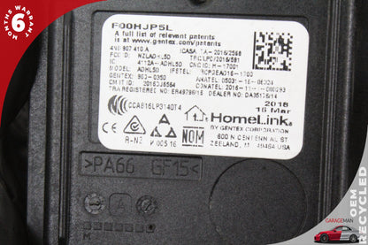 2016-2024 Audi SQ5 8R HomeLink Garage Door Opener Control Module 4N0907410A OEM