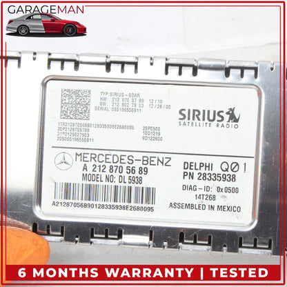 2010-2017 Mercedes W212 E400 Sirius Satellite Radio Receiver 2128705689 OEM