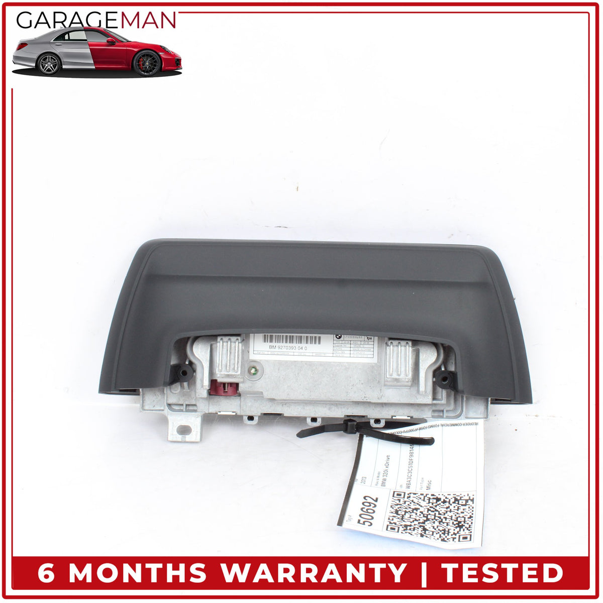 2012-2018 BMW 320i xDrive Front Center Dash Display Screen Monitor 9270393 OEM