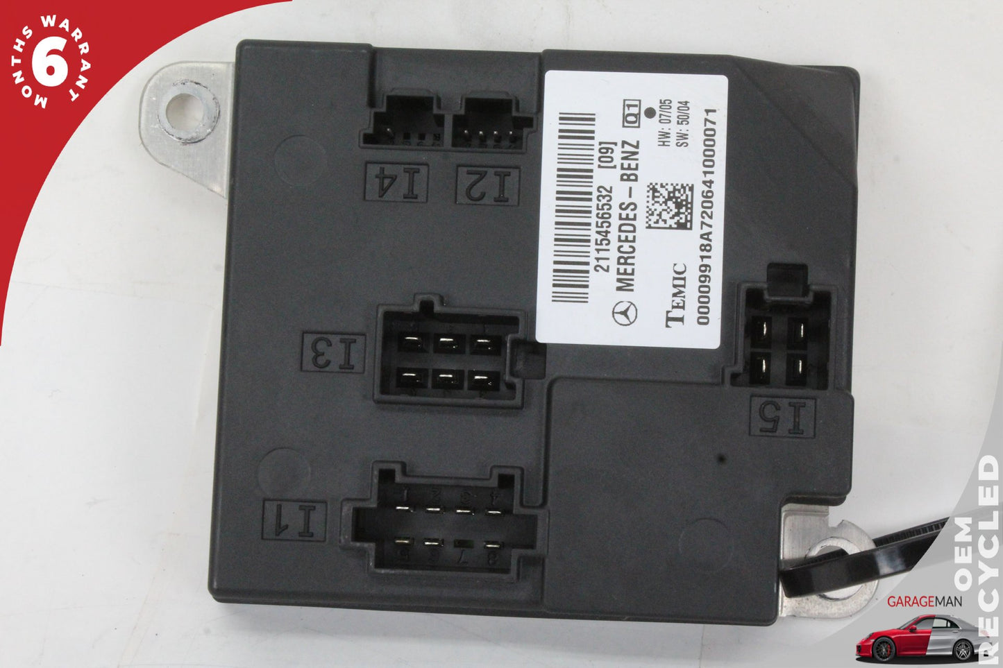 03-11 Mercedes-Benz CLS500 W219 Sedan Body Control Module BCM 2115456532 Genuine
