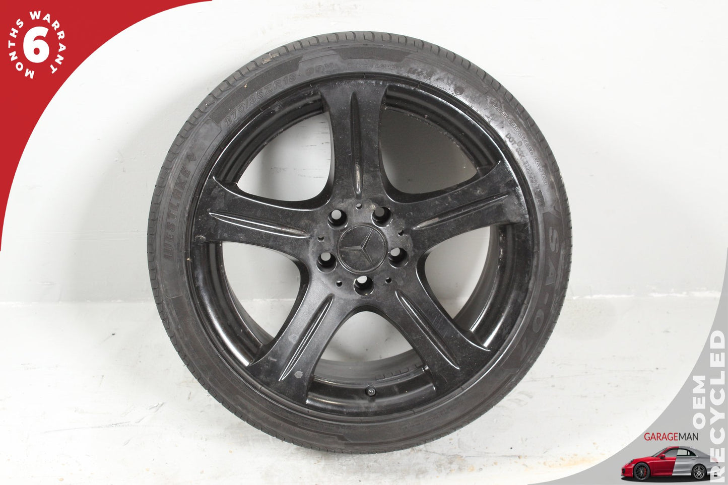 2006-2007 Mercedes W219 CLS500 Rear Wheel Rim w/ Tire 9.5JX18H2 ET33 2194010302