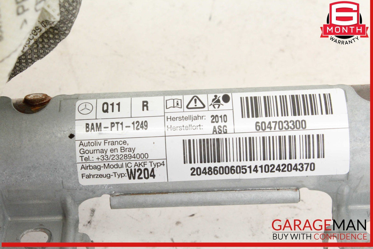 08-14 Mercedes W204 C300 C250 Right Side Roof Curtain Airbag Air Bag OEM