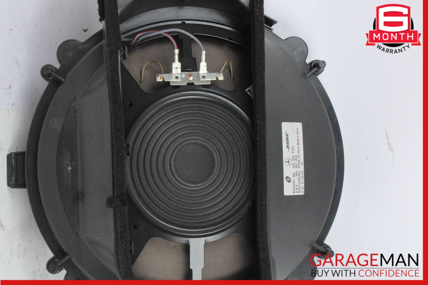 2003-2006 Mercedes W220 S55 AMG Rear Audio Subwoofer Speaker Bose 2208204702 OEM