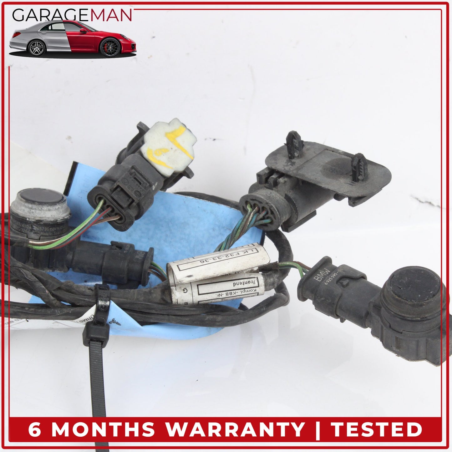 2014-2020 BMW 428i F36 Front Bumper Parking Sensors w/ Wire Harness 9337191 OEM
