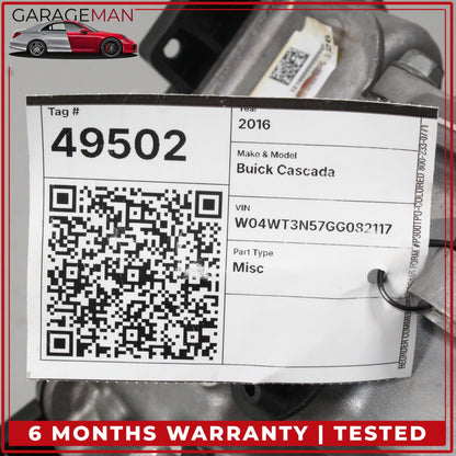 2016-2017 Buick Cascada 6 Speed Automatic Transmission 24274399 OEM 163K