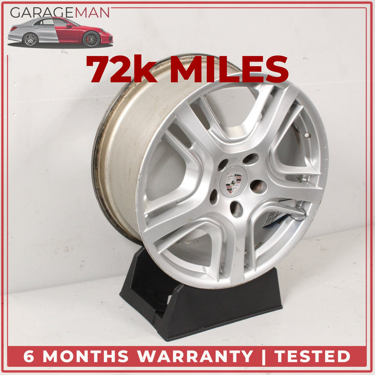2010-2016 Porsche Panamera 970 9JX19 ET61 Front Wheel Rim Silver 97036215801 OEM