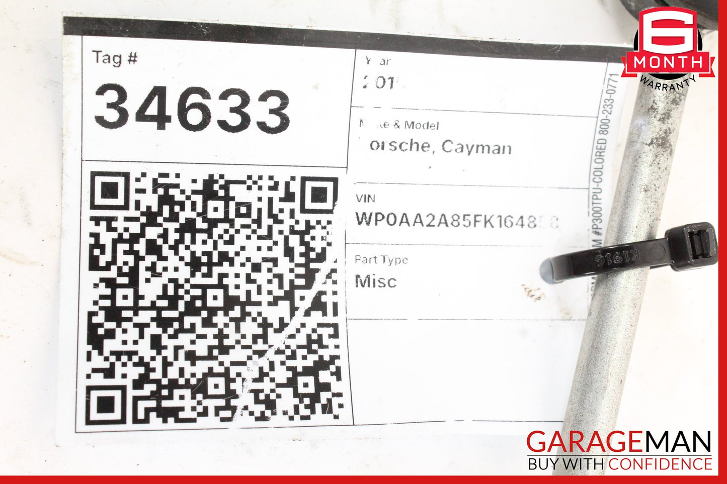 2014-2016 Porsche Cayman 981 RWD Front Left Sway Bar Link 981343069 OEM