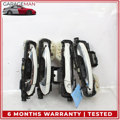 2014-2019 Mercedes W117 CLA250 Front and Rear Exterior Door Handle Set White OEM