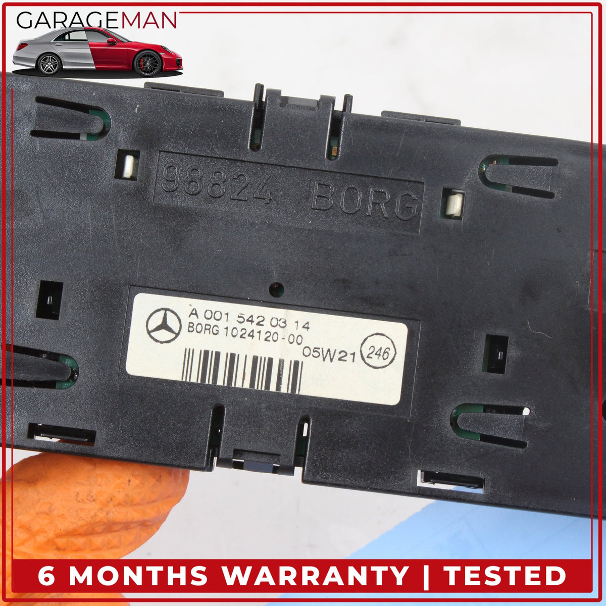 2003-2006 Mercedes R230 SL500 Parktronic Display Clock Module 0015420314 OEM