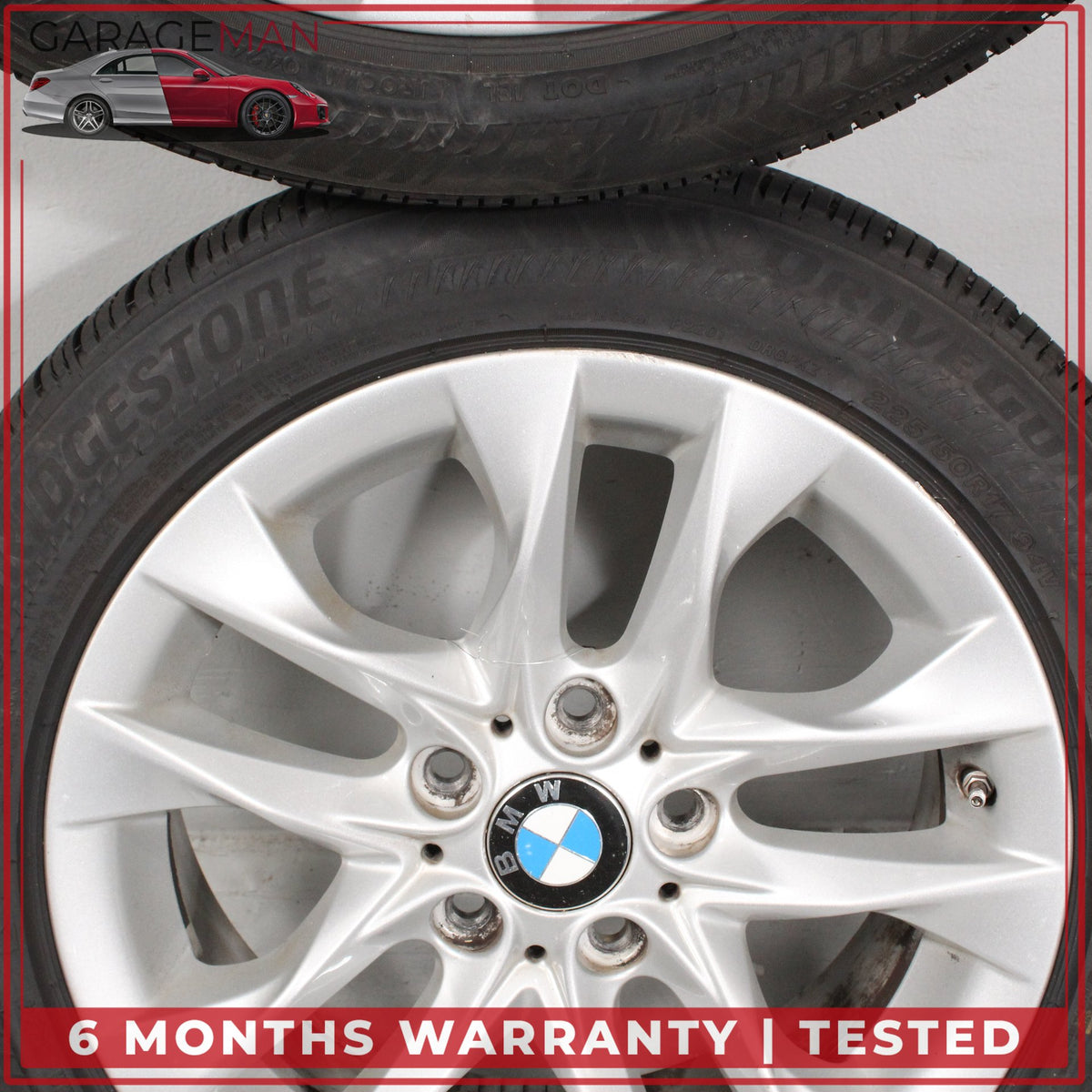 2010-2015 BMW X1 E84 Wheel Rim w/ Tire Set of 4 7.5JX17EH2 IS34 6861846 OEM