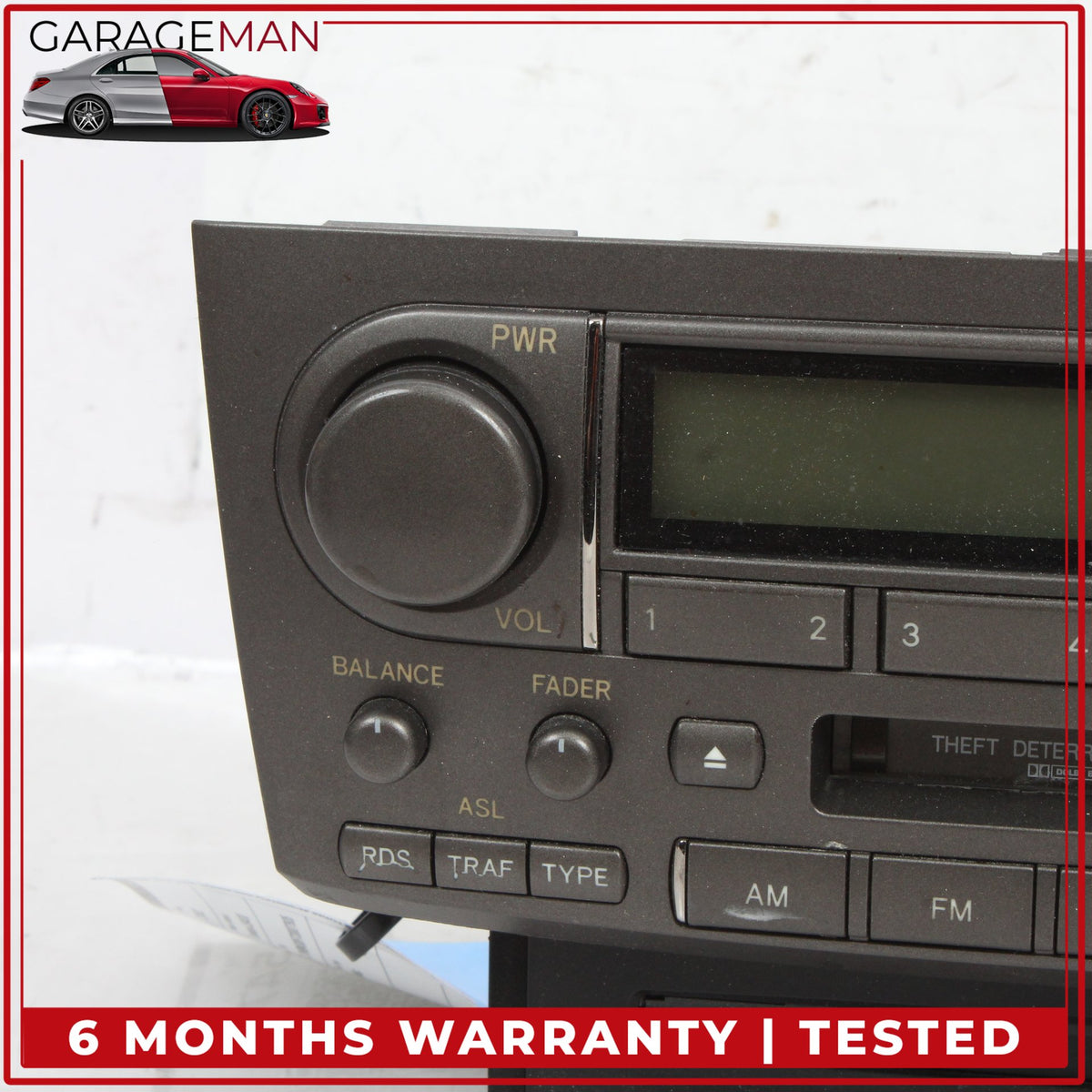 2001-2003 Lexus LS430 AM FM Audio Radio Receiver Cassette Player 8612050670 OEM