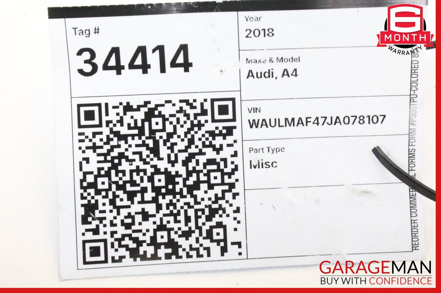 2017-2024 Audi A4 Sedan Rear Left or Right Side Upper Control Arm 8W0505361E OEM