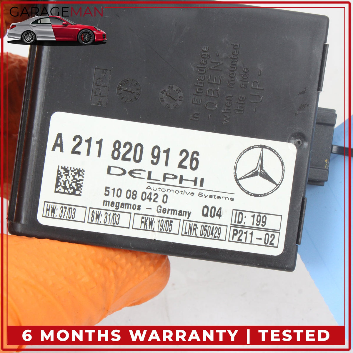 2000-2012 Mercedes R230 SL500 Anti Theft Alarm Control Module 2118209126 OEM