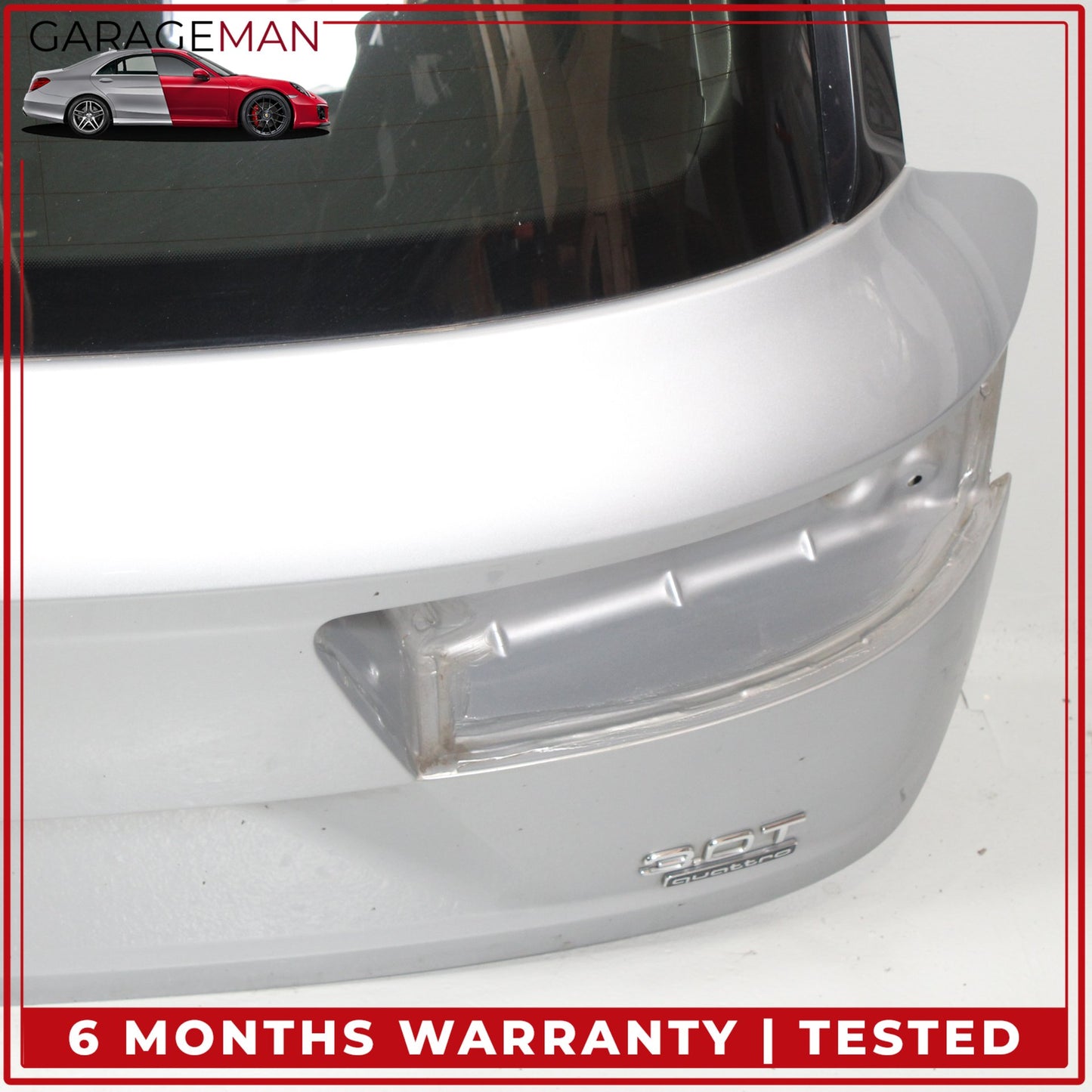 2017-2019 Audi Q7 Rear Trunk Lid Panel Assembly Silver Metallic 4M0827025D OEM