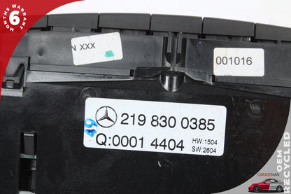 2006-2011 Mercedes W219 CLS550 A/C Heater Climate Control Switch Panel OEM
