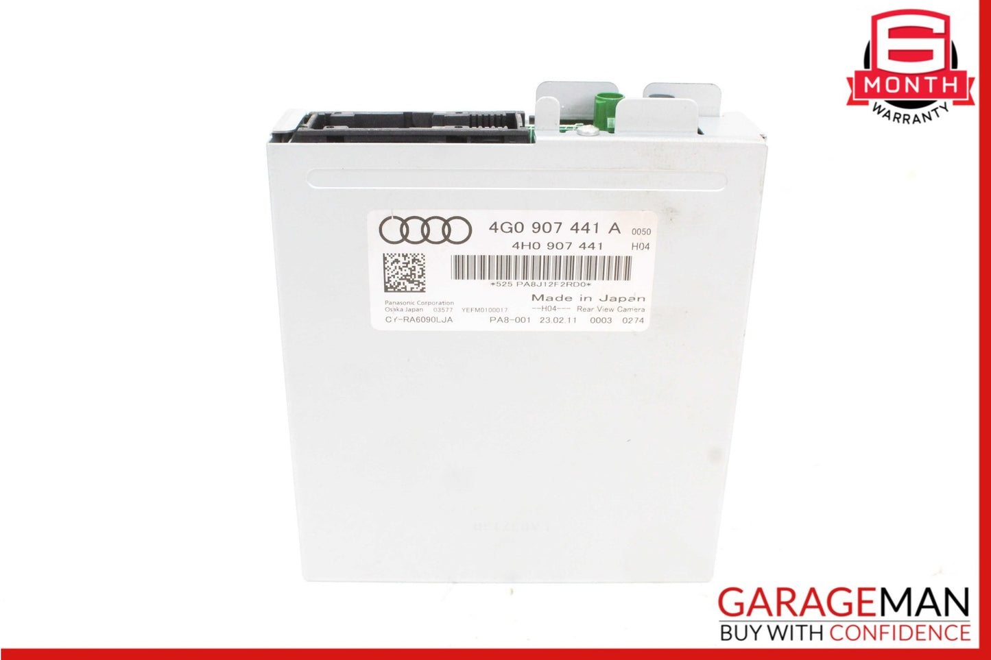 2012-2018 Audi A6 C7 Sedan Rear Trunk Camera Control Module 4G0907441A Genuine