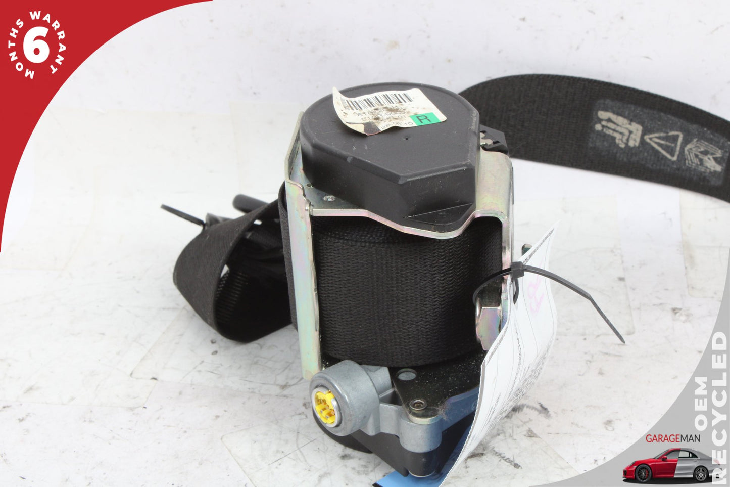 2011-2016 BMW 528i F10 Front Right Passenger Side Seat Belt Black 618120800 OEM