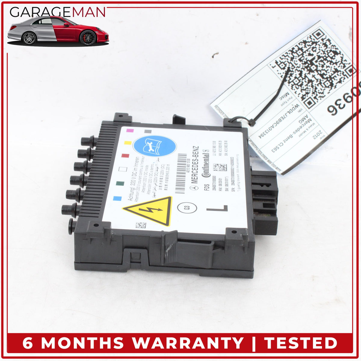 2010-2018 Mercedes W218 CLS63 AMG Front Left Side Seat Lumbar Control Module OEM