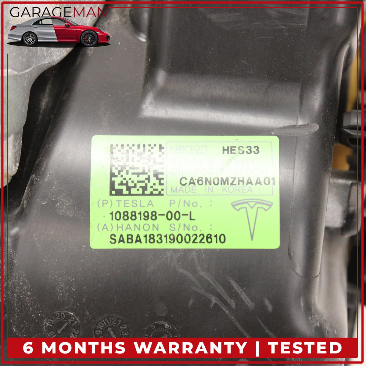 2017-2023 Tesla Model 3 Electric AC A/C Air Conditioning Compressor Pump OEM