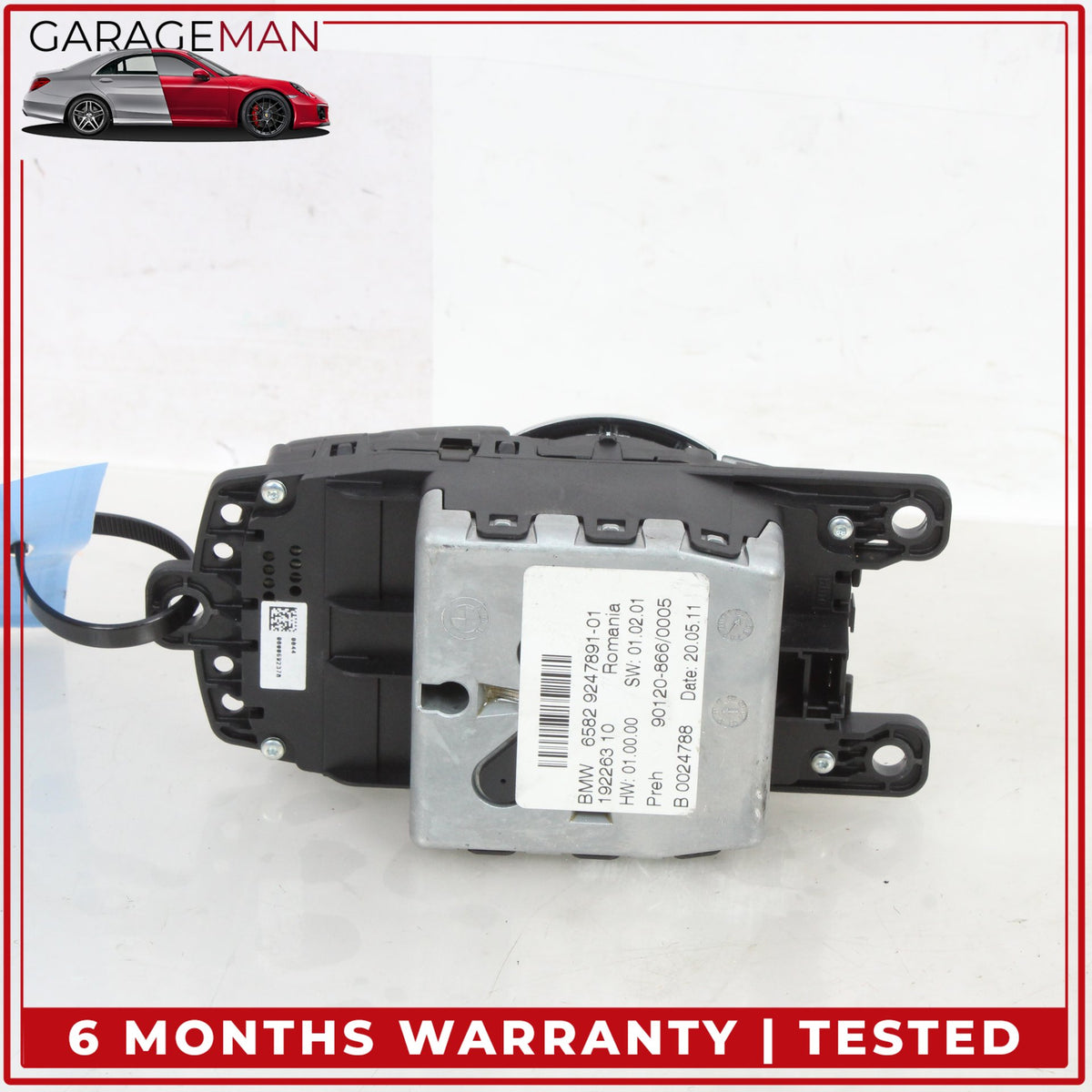 2012-2018 BMW 650i F13 iDrive Multimedia Knob Control Switch 9247891 OEM