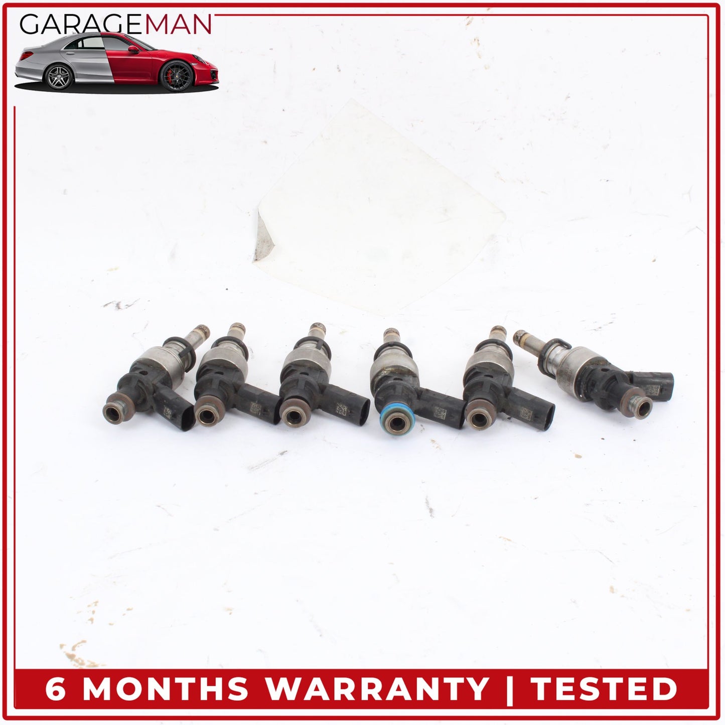 2011-2018 Porsche Cayenne 958 Audi Engine Fuel Injector Set of 6 106E036k OEM